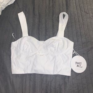 Princess Polly White Bustier Top
